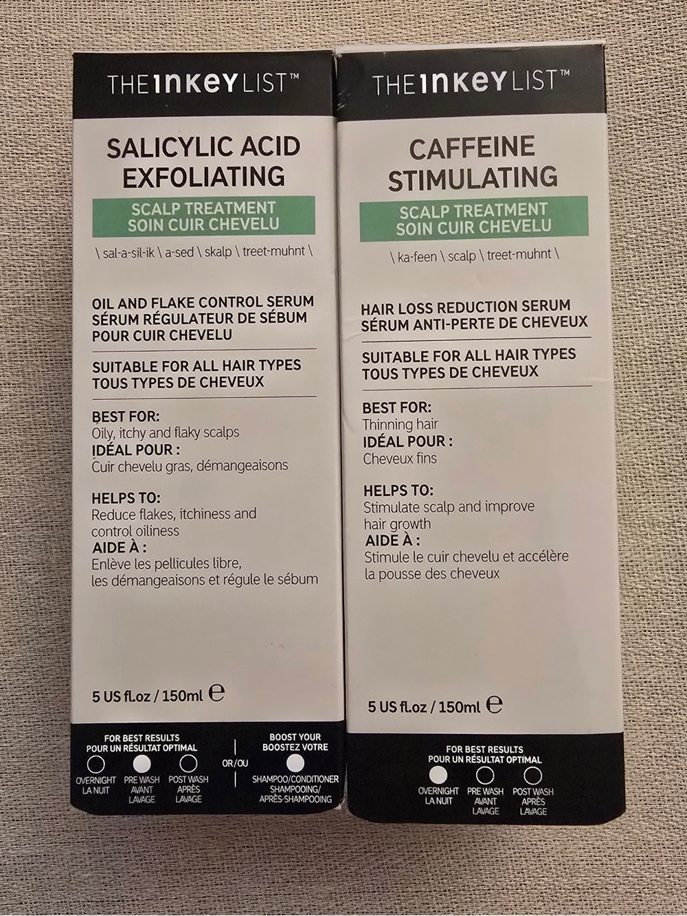 The Inkey List — Salicylic Acid & Caffeine Scalp Treatment Duo